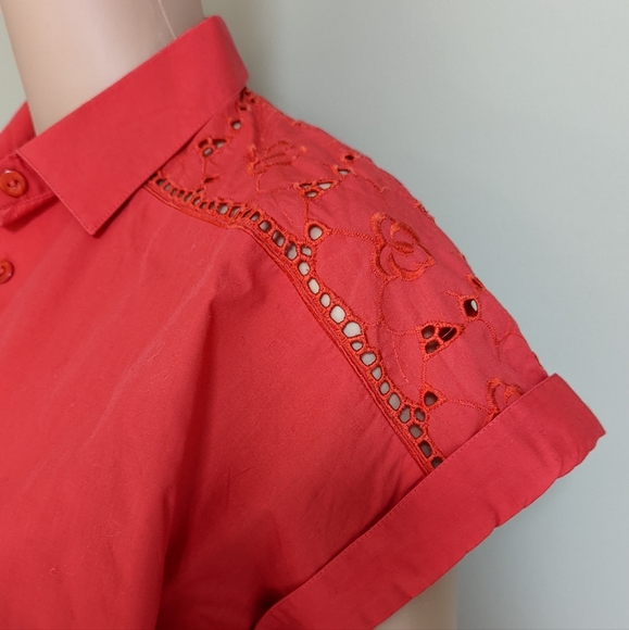 Vintage red button down shirt - Picture 6 of 8